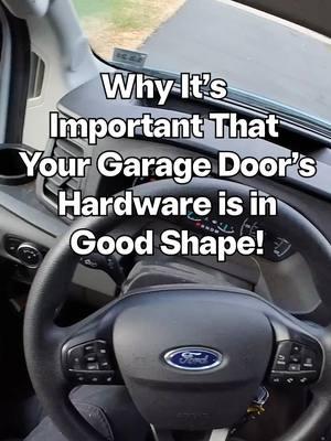 This is why the hardware on your door is EXTREMELY important! #garagedoorrepair #garagedoor #garage #bluecollar