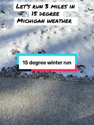 Well, that was a first! ❄️🏃🏻‍♀️👍  #winterrunning #runtok #michiganweather #Running #running #staywarm 