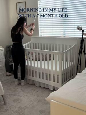 Happy to be getting back into our routine! #fyp #foryou #foryoupage #newmom #newmomlife #milso #milspouse #navywife #militaryfamily #morninginmylife #morningvlog #7monthold #7monthspostpartum #7montholdbaby #babytok 