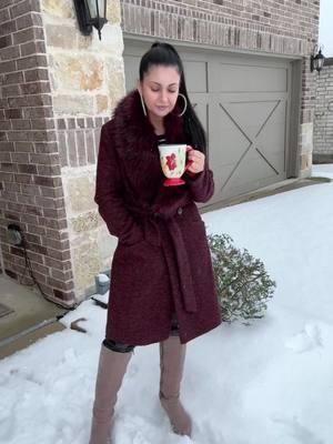 Suna hai jahan berf perti hai…. Enjoying Texas snow fall #texassnow #snowfall #fyp #snowingintexas #berfbari 