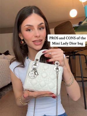 Pros and cons of the Mini Lady Dior bag✨ for $5k, would you get her?!  #worstluxurypurchases #bagreview #miniladydior #luxuryshopping #diorbag #diorbagreview 