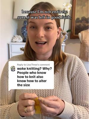 Replying to @Lisa.Three some thoughts on whether knitters can and/or should be expected to grade additional sizes on knitting patterns that don’t already have a starting size for them. #knit #knitting #knittok #yarnlovers 