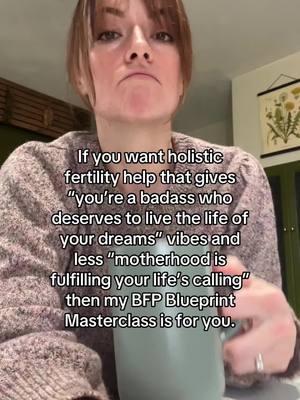✨ You know the solution exists. You know there’s more to getting pregnant than a prescription, and you’ve dipped your toes into the holistic side of fertility. But damn, is it overwhelming trying to sort through all the conflicting articles, advice, and influencers screaming about raw milk. Imagine what it would feel like to stop guessing and start getting actual, game-changing results. The BFP Blueprint Masterclass is your bridge—from where you are now (sorting through social media tips) to where you want to be (holding your baby in your arms). This isn’t your average “try this tea and cross your fingers” kind of advice. Inside, I combine evidence-backed strategies with a holistic twist to give you: 👉 The 3 hidden barriers secretly sabotaging your baby-making plans (hint: it’s NOT because you’re not trying hard enough).  👉 How to decode your body’s fertility red flags—because your body is talking, you just don’t speak the language (yet).  👉 The no-BS path to cutting stress, crushing hurdles, and finally creating that baby bump—without falling for the latest TikTok “fertility hack.” 🤩Bonus? You’ll leave with a radical mindset shift that changes how you approach fertility (and health) for LIFE. Sound like your vibe?  🌻Head to the link in my bio for your invitation link! #holisticfertility #naturalfertility #fertilitydietitian #fertilitynutritionist #ttcdietitian #fertilityexpert #infertilitysucks #fertileaf #ttcin2025 #ttctok #ttctiktok #ttcafterloss #ttcwithpcos #ttcover35 # 