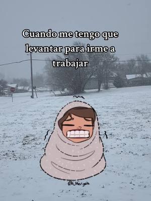 No quiero ir 🥶 #jesucristocierraelrefri #🤣 #frio #nieve #oklahoma #oklahomawinter 