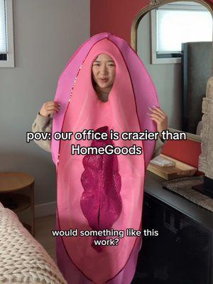 don’t ask why we have a life-sized vagina costume in our closet #marketingagency #adagency #homegoods #homegoodsfinds #companyculture #creativeagency #workhumor #office