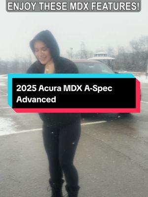 Tired of this cold weather? The 2025 Acura MDX A-Spec Advanced is here to make winter easier! #acura #aspec 