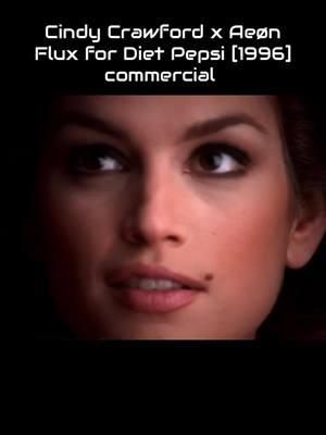 That time Cindy Crawford turned into Aeøn Flux for Diet Pepsi 1996 commercial 🧷🚨🧊🥊  • • • • #cindycrawford #aeonflux #mtv #90saesthetic #90scartoons 