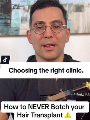 A quick guide on how to choose the right hair transplant clinic for you!  Dr Asi I Peretz shares some pearls.  #hairtransplant #hairtransplantsurgery #hairtransplantturkey #hairtransplantgreece #hairtransformation #hairloss #hairlosssolutions #trichogenics #fyp #hairfall 