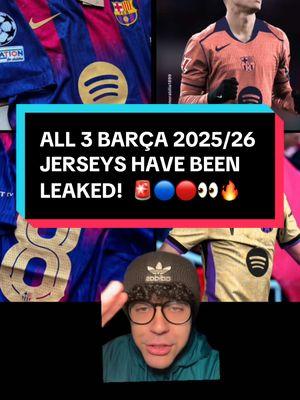 Barça’s 2025/26 Kits Leaked 🔵🔴 #fyp #fypシ #fcbarcelona #barca #nikefootball #footballkits #soccerjersey #leak #footballjersey #viscabarca #footballtiktok #soccertiktok #barcelona #barcafanns #xyzbca #viral 