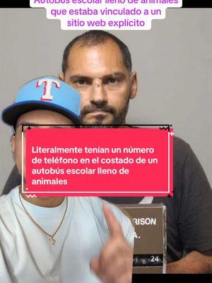 Literalmente tenían un número de teléfono en el costado de un autobús escolar lleno de animales, que estaba vinculado a un sitio web explícito donde las personas podían ingresar y pagar para realizar actos con los animales. #explicito #animales #guaguaescolar #sitioweb #virginia 