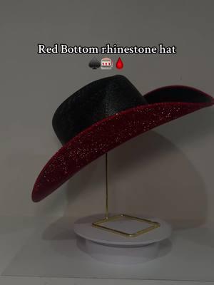 a MUST HAVE for your hat collection🤩 shop all hats on our website!🪩🎰 #fyp #rhinestonecowgirl #rhinestonehat 