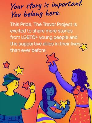 Queer and trans youth — we want to hear your story 🌈 This year, you have the chance to submit a video for an opportunity for your story to be featured in our 2025 Pride campaign. At The Trevor Project, our goal is to amplify the diverse voices and unique lived experiences of LGBTQ+ young people nationwide. We can’t wait to get to share your light with the world this Pride season. To apply ➡️ trvr.org/PrideOpenCall #TheTrevorProject #LGBTQ #PrideMonth #MentalHealth