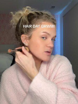 GRWM and chat for hair day #hairday #hairdayvlog #hairvlog #Vlog #hairtransformation #hairtransition #hairtok #grwmhairday #grwmhairedition 