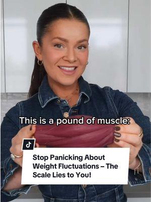 Stop Freaking Out About Weight Fluctuations—The Scale Lies To You 🤷‍♀️ #health #fitness #weight #weightloss #weightgain #muscle #female #hormones #fit #healthy 