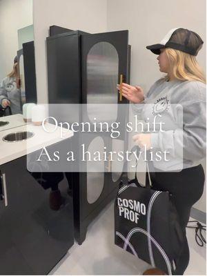 Spend the morning with me🫶🏼🩷 #hairtok #hairstylist #MomsofTikTok #momlife #mominfluencer #arkansashairstylist #hairstylistsoftiktok #bluecollarwife #morningroutine 