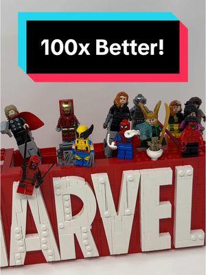 Making the Marvel Logo 100x Better! #legomarvel #legocollector #legocollection #scdude1999 #legotiktok #legotiktok #legominifigures 