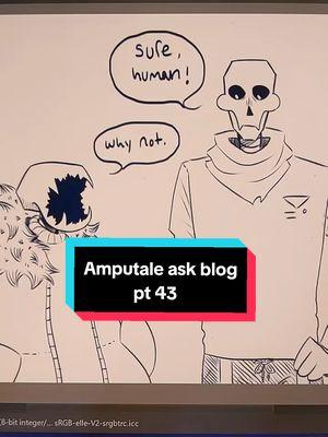 Replying to @chans_creator I haven't added to my Amputale ask blog in a while (finally got to your comment!) this is Amputale ask blog pt 43  #undertale #undertaleau #askblog #amputaleaskblog #undertaleaskblog #sans #papyrus #amputale #sketch #comic 