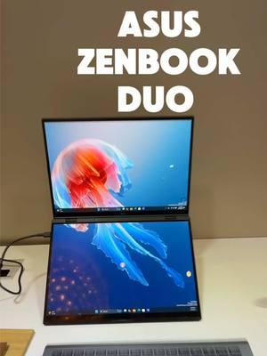 ¡Esta es la laptop más loca del mundo! 💻  #CES #laptop #zenbookduo #gamer #oled #asus #asisces #CES2025 #lasvegasCES #pc #windows #copilot #tecnologia #tech #nestips #nesrasgado #ceslasvegas #laptopgamer #doblepantalla #asuszenbook 