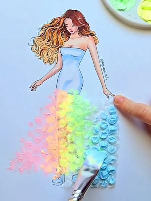 DiY Bubble Wrap Dress ✨️🌈 #art #artwork #artist #paint #painting #fashion #style #design #fashiondesigner #satisfying #craft 