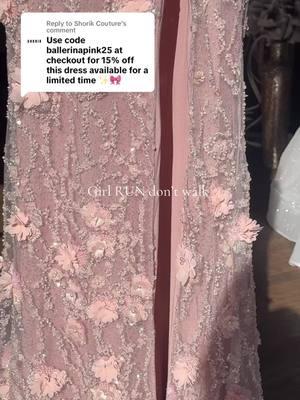 Replying to @Shorik Couture   Only a few left in sizes 00-16  #dresses #pink #ballerinapink #formaldress #sale #prom 