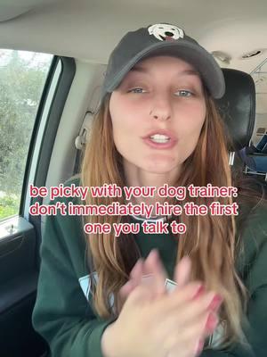 Technically should’ve said you shouldn’t immediately hire the first trainer that you talk to, but same same, I can’t emphasize enough the importance of shopping around to find someone that is a good fit for you and your dog before you put money into something/someone. You have the luxury of choice so use that to your advantage!  #dogsofttiktok #traineddogs #dogtrainer #dogtrainingadvice 