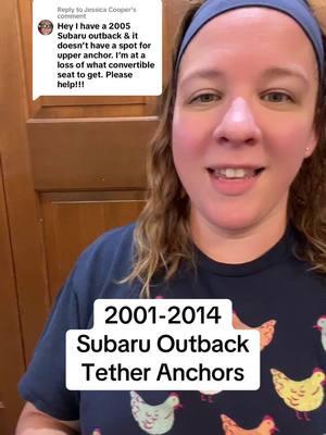 Replying to @Jessica Cooper #greenscreen Your tether anchors are in the ceiling by the back hatch! 😁 Adding this to the playlist in case someone else needs the info.  #cpst #cpstsoftiktok #childpassengersafetytech #childpassengersafetytechnician #childpassengersafety #childpassengersafetytok #carseat #carseatsafety #carseatsafetytok #forwardfacing #forwardfacingcarseat #carseatinstall #carseatinstallation #toptether #subaruoutback 