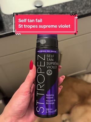 Ummm st tropez … did I get a bad batch ???  #fyp #selftanner #fail #supremeviolet #sttropeztan #foryoupage 