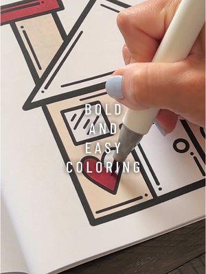 Color with me 🏠🩷 bold and easy coloring pages are my go to! 😁 #boldandeasycoloring #fyp #cute #coloringbook #Home #hearts #ValentinesDay #jennymuse #calming #satisfying #sweethearts #ilovecoloring 