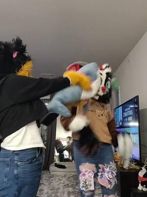 @AKARU 🔪✧ and I invaded @•🐾✨~Cindy~✨🌻•  's house 👀 . . . BONK . . . #multicolorbark #multicoloredbark #ranboomybeloved #ranboocosplay #ranboolive #ranboo #dsmpranboo #dsmpfursuit #dsmp #fursonas #furryfriends #furryfandom #furrycommunity #furrypride #anthrocharacter #anthro #furry #fursuit #duet #fursona #tism #tismrizz 