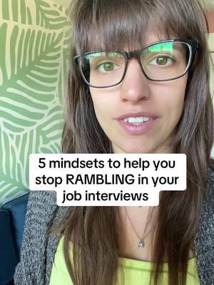 5 mindset shifts to help you stop RAMBLING during job interviews  #interviews #jobinterviews #interviewtips #interviewtip #interviewtipsandtricks #confidence 