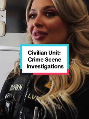 The Crime Scene Investigations Section is a vital component of the LVMPD. With over 60 civilian personnel, this section serves the community assisting Officers in evidence collection and analysis.  Emily Brown is a Crime Scene Analyst who joined LVMPD in 2022. Hear what she has to say about this awesome unit!  #lvmpd #CSI #crimescene