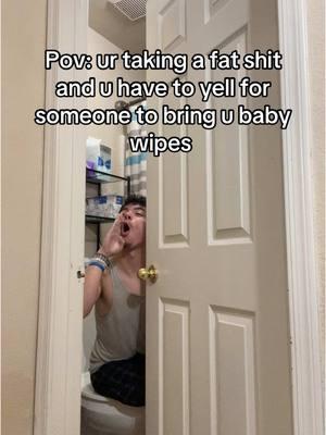 Then no one comes so I gotta use my socks😒#shit #poop #babywipes #yell #clean #real #relatable #fyp #viralvideo #xyzbca #trending 