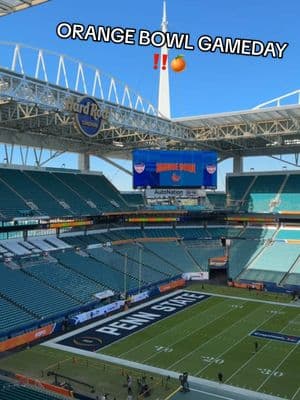 A perfect day for a #CapitalOneOrangeBowl gameday 😌🏟️ #orangebowl #CollegeFootball #football #cfbplayoff #hardrockstadium #pennstate #notredame 