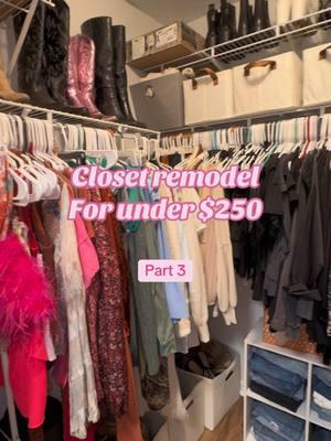 THE FINAL PART🤩 let me know what you guys think!!! #closetsystem #closet #closetremodel #makeover #remodel #closetmaid 