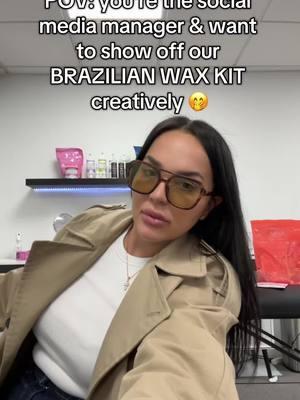 Shop our Brazilian wax kits 🤭 #estheticianlife #starpilwax #socialmediamanager #cleangirlaesthetic #brazlianwax 