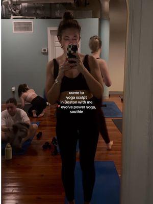 Evolve power yoga, Southie sculpt review! Sooooo hot sooooo cute  #yogasculpt #boston #bostontiktok #bostonfitness #southie #southboston 