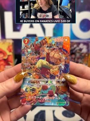 OP10 hits are making an appearance! Whitebeard SP pulled by Shelby for JT on FanaticsLive! #livebreaks #tcg #pokemon #pokemontcg #pokemoncards #onepiece #onepiecetcg #tradingcards #tradingcardgames #mtg #magicthegathering #weissschwarz #weissschwarztcg