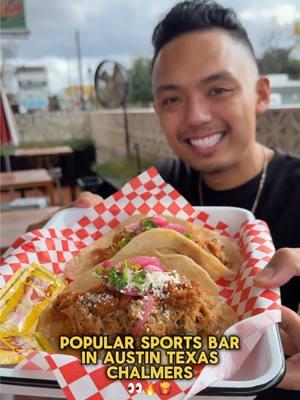 ✨One of the BETTER sports bars in town!✨🚨They have GOOD fried food and drinks for you and your friends to enjoy HIGHLY recommend the onion ring and wings here Definitely check out the BBQ truck also… I hear it’s the best in town 👀 📍✨Chalmers Austin 1700 E Cesar Chavez St Austin, Texas 78702 ⏰Hours of Operation: Mon-Wed 4pm-12am Thurs-Fri 12pm-12am Sat 12pm-1am Sun 12pm-12am — 😊PS: If you ever see us in public, please say hello! We want to THANK you for following us on socials #chalmersaustin #chalmersatx #austin #austintexas #austincreator #northaustin #austinhotspots #utaustin #utlonghorns #austinbucketlist #houston #texastok #texas #satx #austintok #texastok #gillynova 