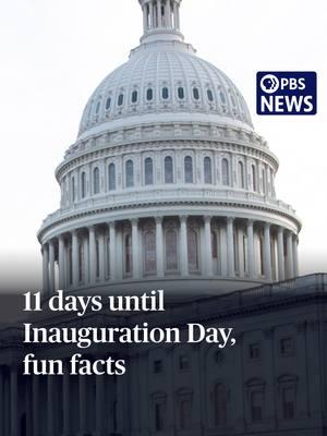 11 days until Inauguration Day, fun facts On January 20, President-elect Donald Trump will be sworn in again, this time as the 47th president of the United States. Leading up to Inauguration Day, PBS News correspondents are delivering 20 fun Inauguration Day facts as we count up to the big day. #2025 #pbsnews #newshour #pbsnewshour #inauguration #inauguration2025 #trumpinauguration #inaugurationday #47president #lisadesjardins @lisadnews