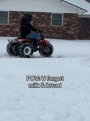 ☠️☠️ #snow #milk #bread #funnyvideo #3wheeler #snowday 