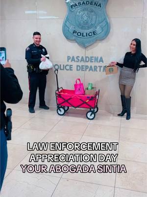 Serving those who serve us! 💕  Your Abogada Sintia is spreading some appreciation today for Law Enforcement Appreciation Day with breakfast tacos 🌮 and cafecito ☕️ for the Pasadena Police Department. Thank you for keeping our city safe officers! 💙 . . . . . #YourAbogadaSintia #SintiaSolisLaw #CriminalAttorney #ImmigrationAttorney #AccidentAttorney #SintiaSolis #CriminalDefense #PersonalInjury #PasadenaTX #Houston #HoustonTX #RGV #RioGrandeValley #Legal #Law #Latina #Lawfirm #Abogada #HablamosEspañol #SSLF #Criminal #Immigration #Accidents #GreenCard #Citizenship #TeChocaron #ThankYouForYourService #LawEnforecmentAppreciationDay