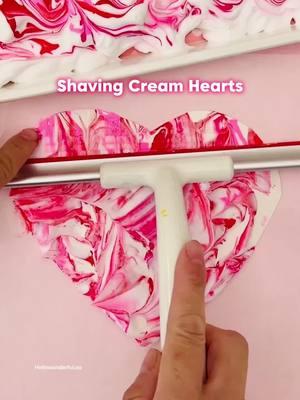 Shaving Cream Hearts 💕❤️  We made those over 5 years ago and it’s still my top Valentine craft! You can also find the details on by site hellowonderful.co search “shaving cream hearts.” #hellowonderfuldiy #valentinecrafts #valentineart #kidscrafts #valentinediy