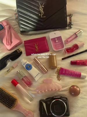 can i pay in lip glosses? i’m literally just a girl 💋💗 @YSL Beauty @SAINT LAURENT @rhode skin @Glossier @LOCCITANE @touchland @Gisou @Emi Jay @Paula’s Choice  @canonusa @Diorbeauty @Olehenriksen @Saie  #whatsinmybag #whatsinmypurse #purse #ysl #yslbag #yslbeauty #rhode #rhodeskin #girltherapy #purseessentials #bagessentials #whatsinside #bagtok #summerfridays #glossier #viralmakeup #makeupproducts #girlygirl #rhodeblush #girlytok #pinkpinkpink #digitalcamera #canoncamera #diorbeauty