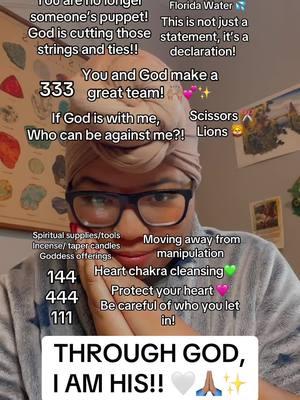 BABAY!!!! I knew that this word had to be delivered today! I ended up getting this channeled message: “ Through God, I am His” 🙌🏽🥹✨🤍🤞🏽 Understand that you and God make a great team and he is delivering you from so much! He is protecting your heart and your path! 🙏🏽 He is helping cut those strings and attachments! ✂️👏🏽  If God is with me, who can be against me?! Remember that even in our darkest times, His light shines within us, guiding us back to Him. 🫱🏾‍🫲🏽💡✨ No matter where you’ve been, what you’ve faced, what you’ve done, we will always be his children! Thank you God for always leading the way, even when we don’t know sometimes where we’re going! We trust you wholeheartedly 🩷 Amen and Asè!!!  #channeledmessages #channeledmessage #intuitivemessages #propheticword #propheticmessage #intuitivemessage #godisgood #fypシ゚viral 