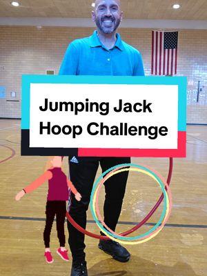 "Jumping Jack Hoop Challenge" Making exercising fun is a win-win situation. #giveitatry👏👉 #coachgelardi #physedzone #pegames #physedrocks #physedgames #pehack #peteachersofinstagram #petips #peteacherbelike #physicaleducationclass #physicaleducation #peworkshops #pelesson #peforall #elementarype #iteachpe #physed #foryou #fyp #gymclass #gymteacher @New Balance @Under Armour @adidas @Nike 