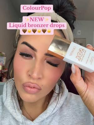 My favorite bronzing drops!! So hydrating and they don’t make you look muddy! @ColourPop Cosmetics #colourpopcosmetics #colourpop #newrelease #vipcreator #colourpoppartner #bronzedbabe #bronzingdrops #bestbronzer 