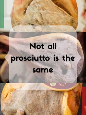 WHICH DO YOU PREFER? ⬇️  Terroir is essential in prosciutto production because it influences flavor, texture, and quality. The local climate affects the curing process, while microflora in the environment contributes to unique flavors. The pig's diet and lifestyle, shaped by the land, also impact the meat's taste. Additionally, the specific air and humidityin each region affect the aging process. Finally, regional traditions and craftsmanship refine these factors, making each prosciutto a product of its unique terroir. This post is meant to inform, and not dictate to people how or what to eat/drink. It is up to the consumer to make the final choice when purchasing a product. . . . #italian #italianfood #italy #madeinitaly #prosciutto