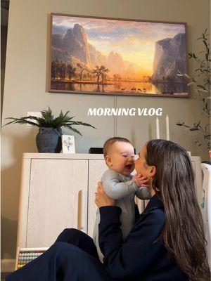 Missed you guys!!! Enjoy this morning vlog 💗 #motherhood #MomsofTikTok #firsttimemom #momtok #momtiktok #babytok #wfhmom #workingmom #6monthsold #mommorningroutine #wfhmama #baby #babytok @Once Upon a Farm @Typology Paris @spanx 