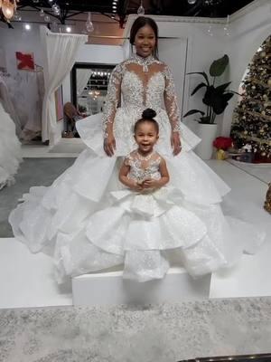 When the bride says Cover Me and my Daughter in Crystals💕💕💕SPARKLING Mother and Daughter💕💕💕💕💕 We loved working with you both💕💕💕. CONGRATULATIONS BEAUTIFUL #EseAzenabor #EseAzenaborBride #bespokebride #dallasbridal #newyorkbridal