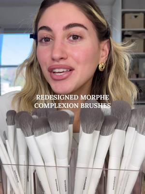 trying the NEW redesigned @Morphe Cosmetics complexion brushes 🤍  @Ulta Beauty #morphepartner #makeupbrushes #makeup #makeuptok 